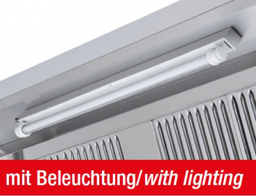Wandhaube mit Motor und Regler, 2000 x 1100 x 450 mm